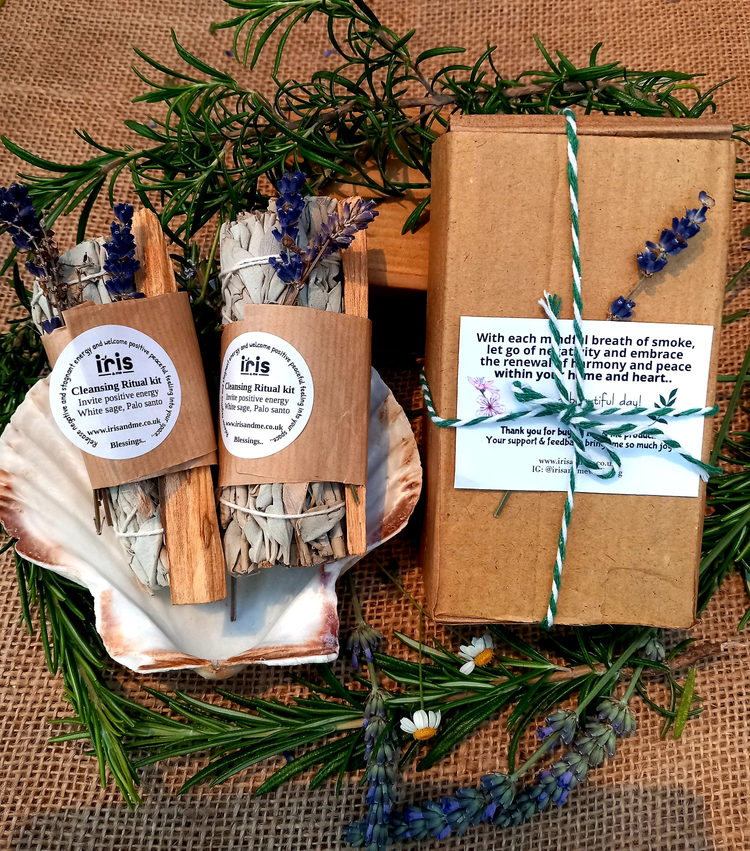 White sage & Palo Santo bundles and cleansing kits