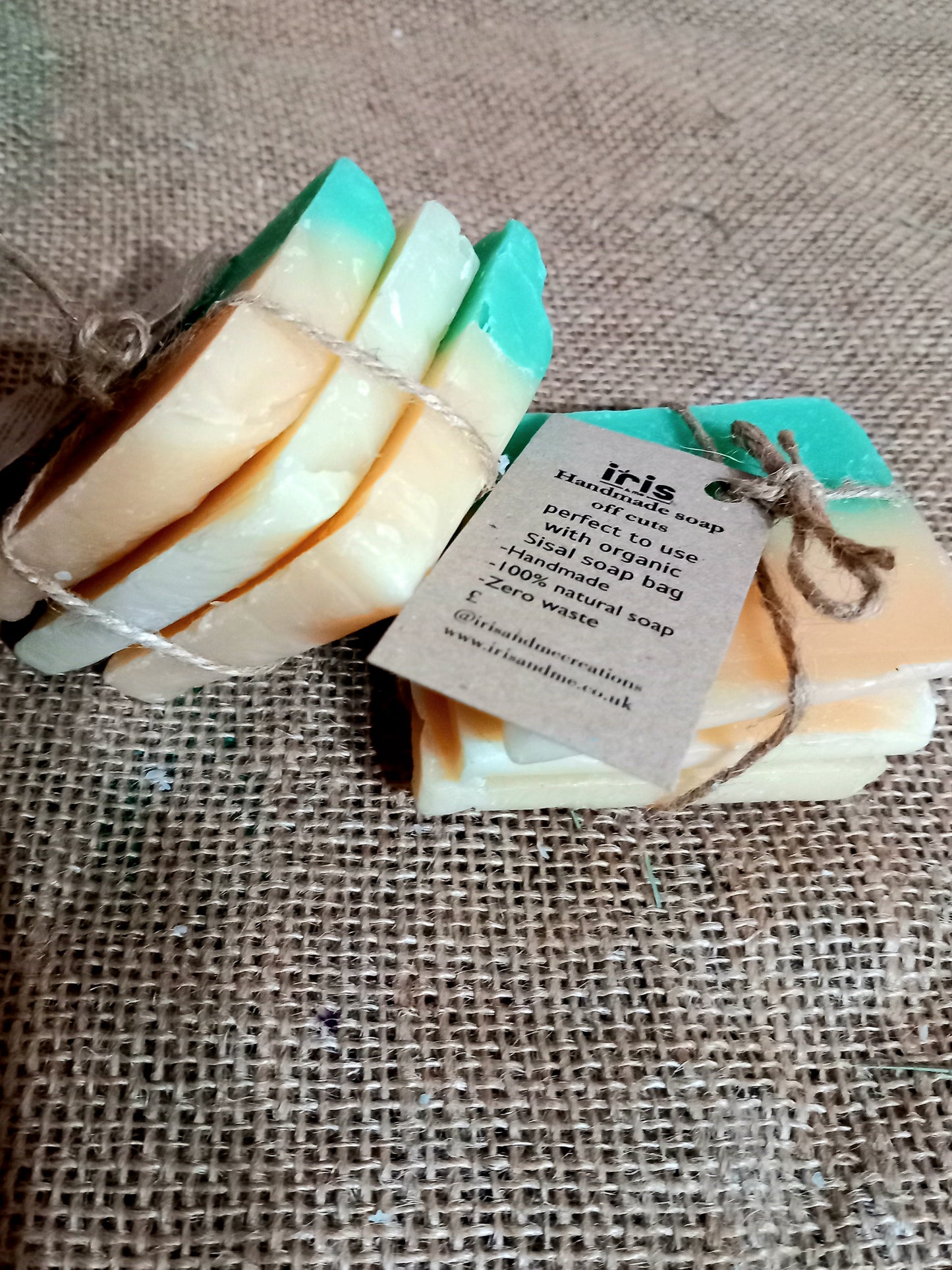 Soap end bundles & and exfoliating soap bag