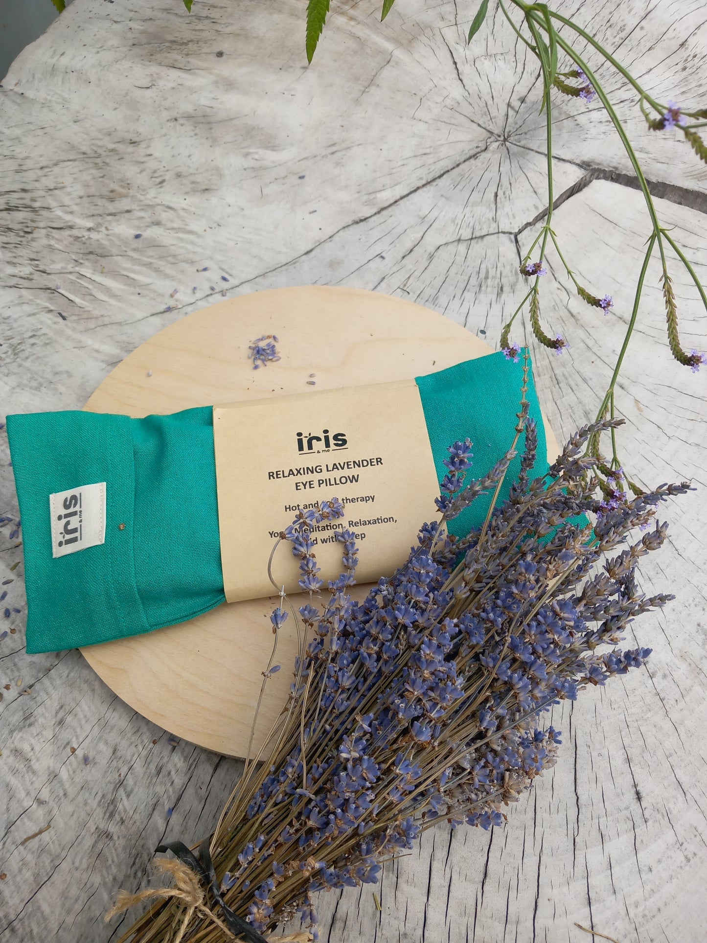Relaxing Lavender Eye pillow with organic filling