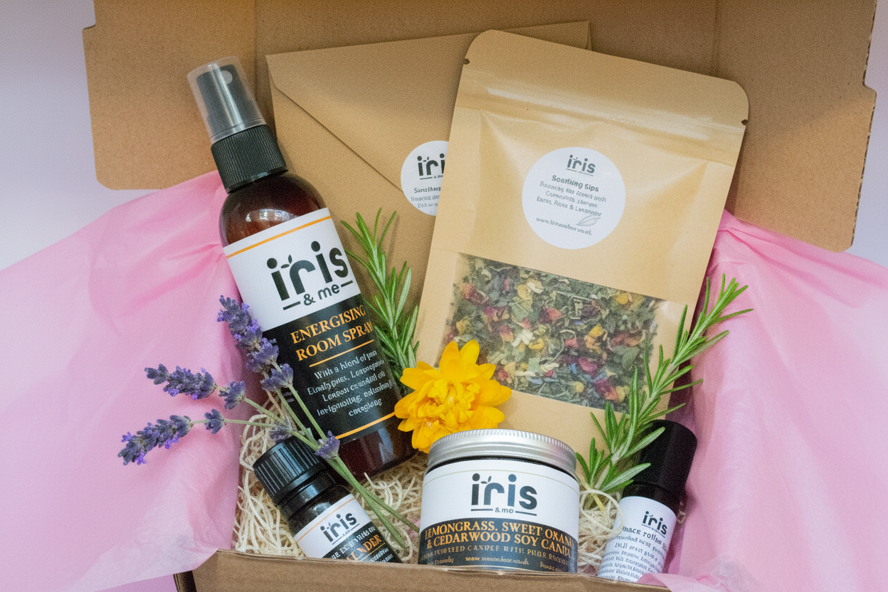De-stress wellbeing gift box