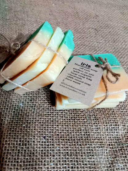 Soap end bundles & and exfoliating soap bag